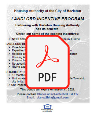 Landlord Incentive Program
